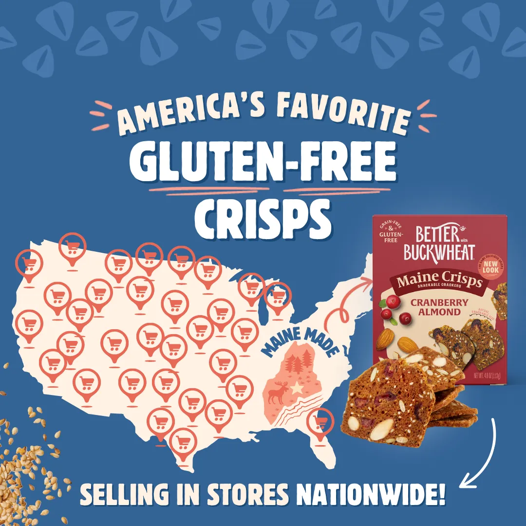 Retail Display + Gluten Free Crisps | 36 pack | Crackers