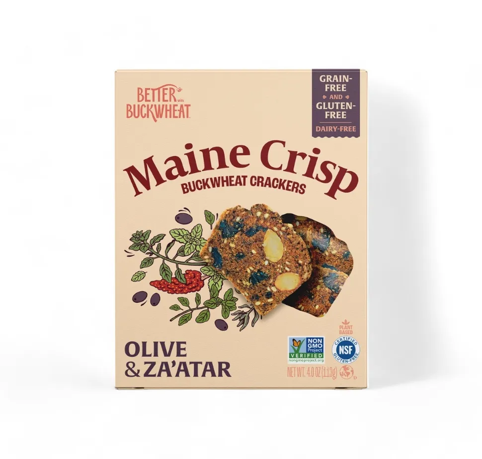 Olive & Za'atar Crisps | Gluten-Free Crackers | Artisanal Snack
