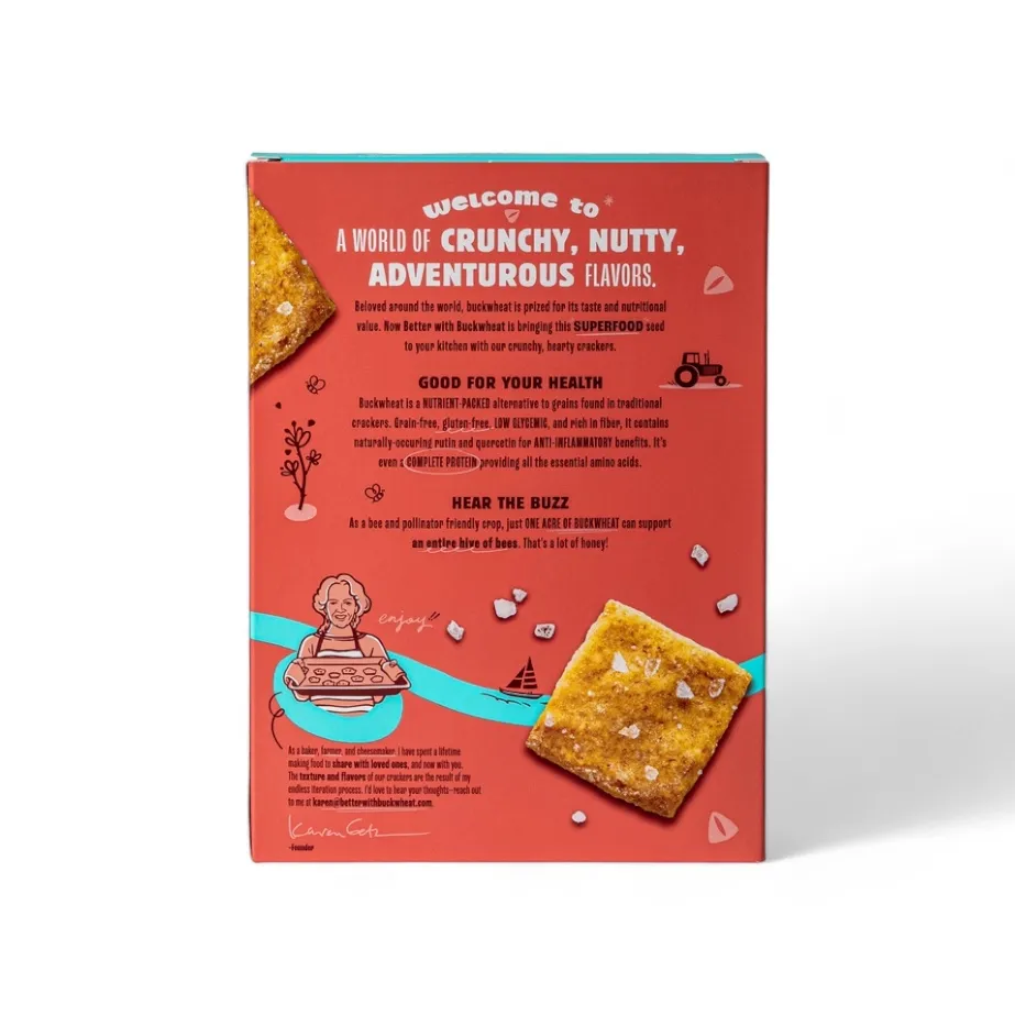 Sea Salt Crackers | Gluten-Free | Artisanal | Charcuterie