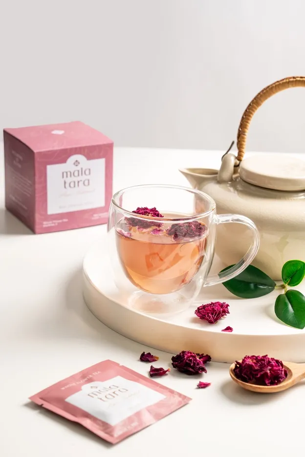 Damask Rose Tea (Organic, Whole Flower, & Caffeine Free)