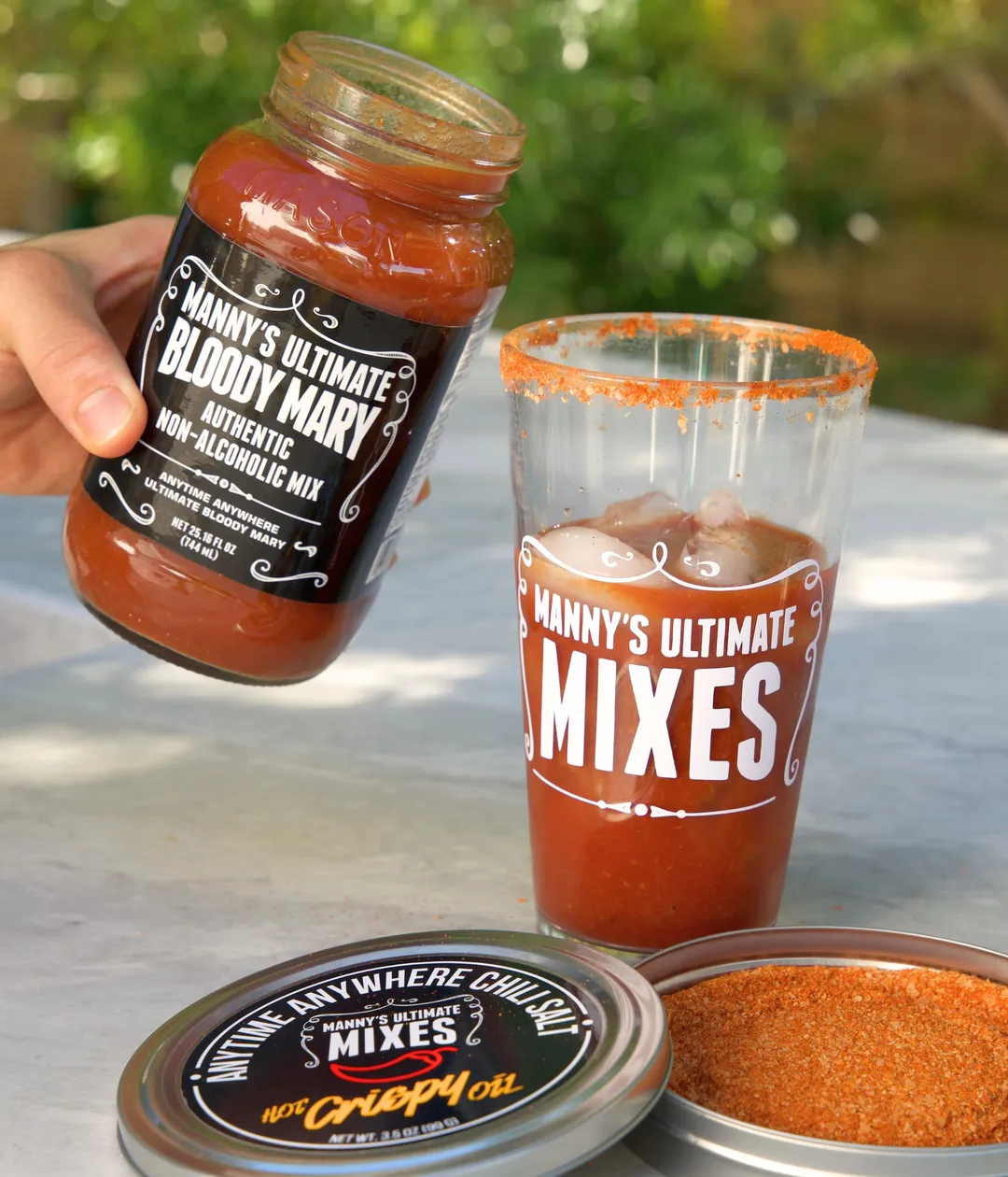 25oz Jar Manny's Bloody Mary Authentic Non-Alcoholic Mix
