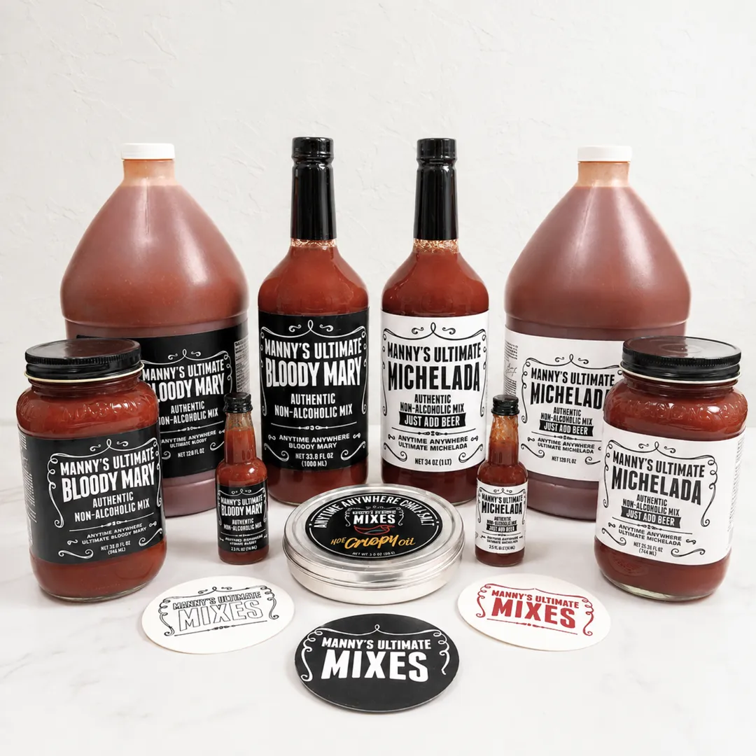25oz Jar Manny's Bloody Mary Authentic Non-Alcoholic Mix