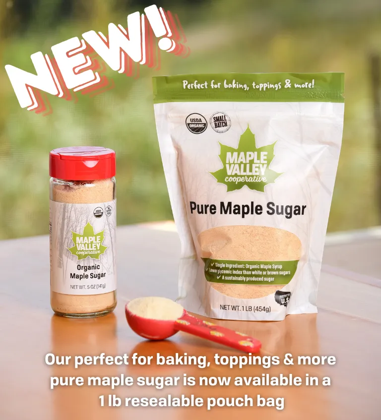 Maple Sugar Organic 1lb Resealable Bag