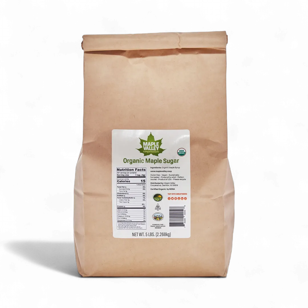 Maple Sugar Organic 5lb Bulk