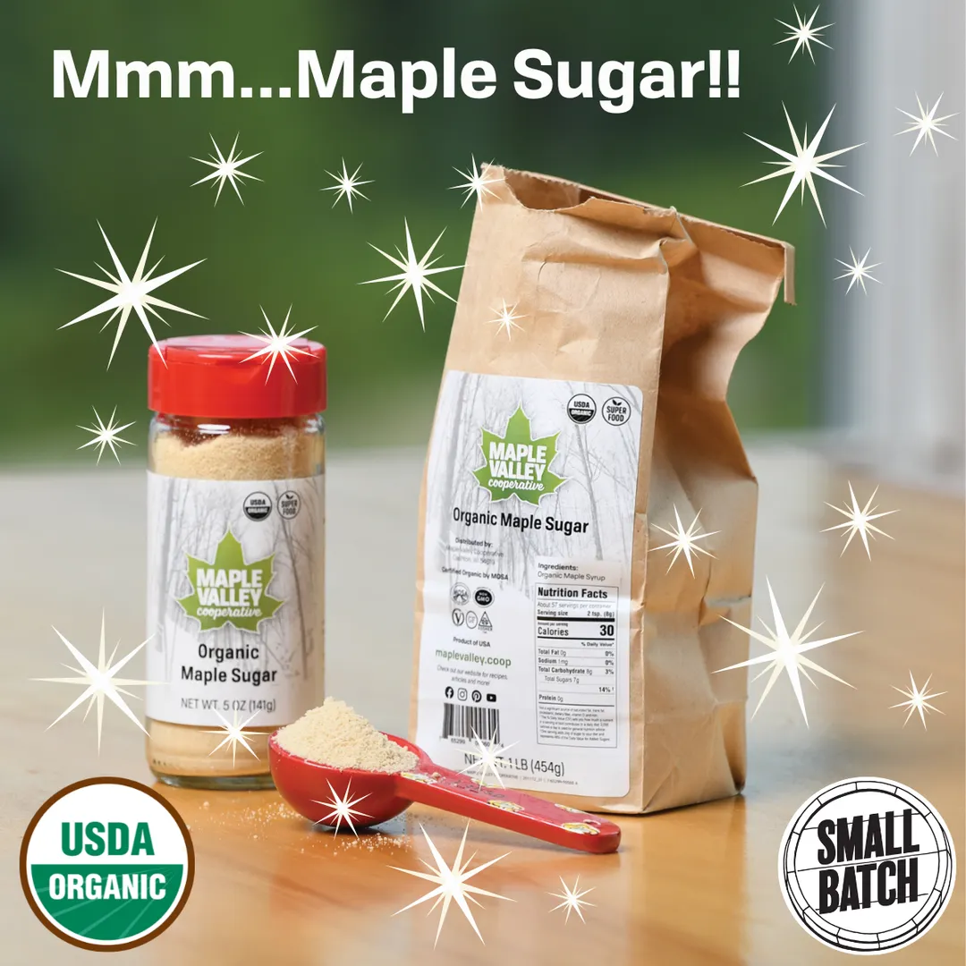 Maple Sugar Organic 5lb Bulk