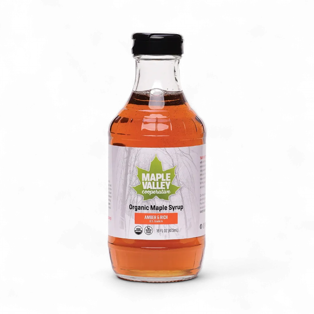Maple Syrup Organic Amber & Rich 16 oz. Glass Decanter