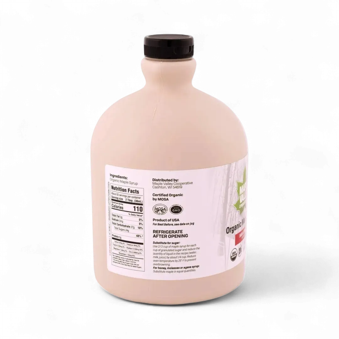 Maple Syrup Organic Dark & Robust 64 oz. jug