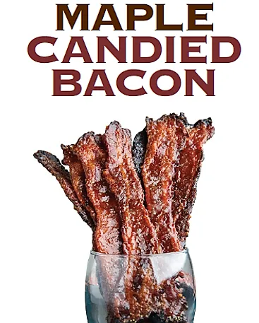 Maple Candied Bacon Jerky, Bourbon & Hot Honey