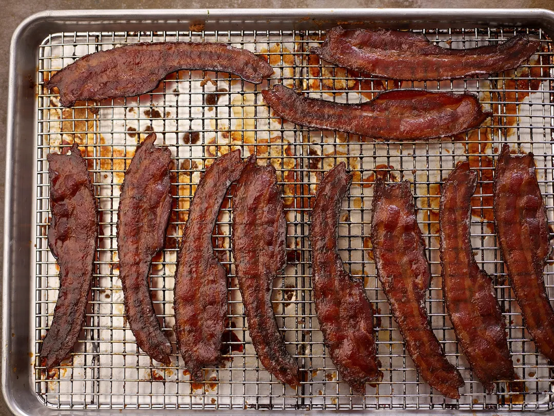 Maple Candied Bacon Jerky, Bourbon & Hot Honey