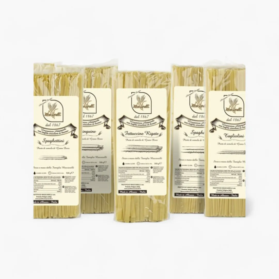 Masciarelli Bronze Cut Fettuccine Rigate, BULK- 11 lb. bag