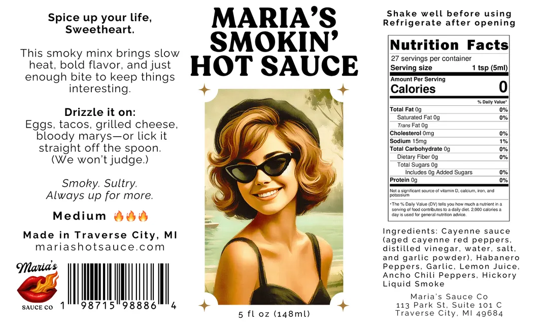 Smokin' Hot Sauce - Artisan Habanero Hot Sauce with Hickory Smoke | Small Batch Craft Hot Sauce