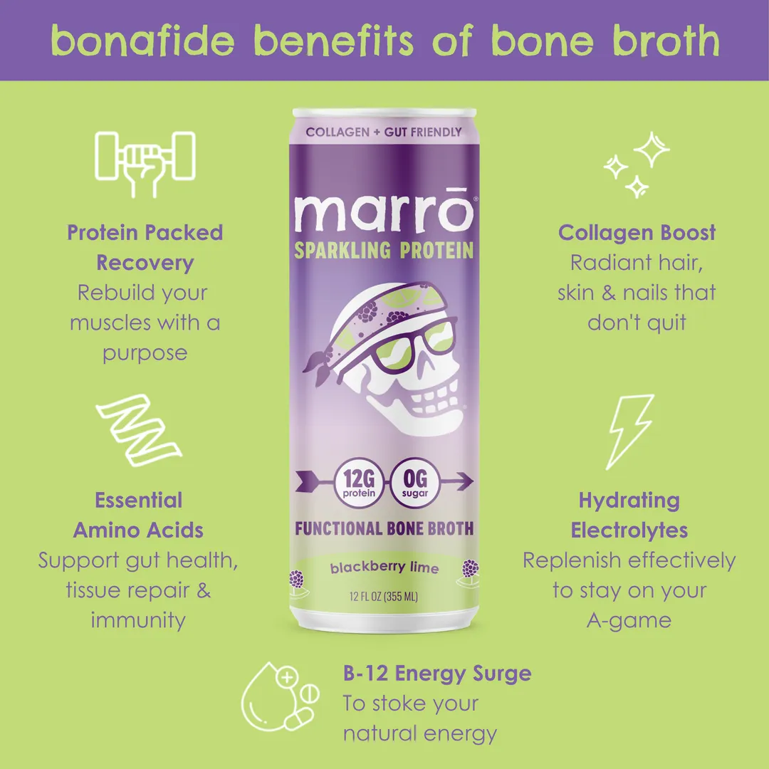 Blackberry Lime – Sparkling Functional Bone Broth
