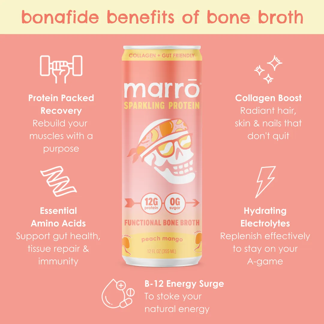 Peach Mango – Sparkling Functional Bone Broth