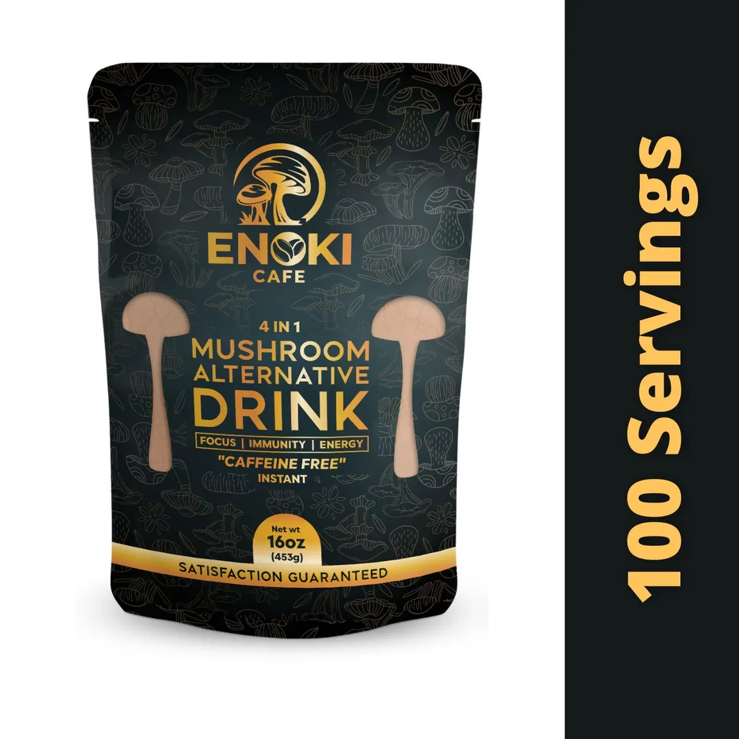 4 in 1 Mushroom Alternative Drink | Caffeine Free (16oz)