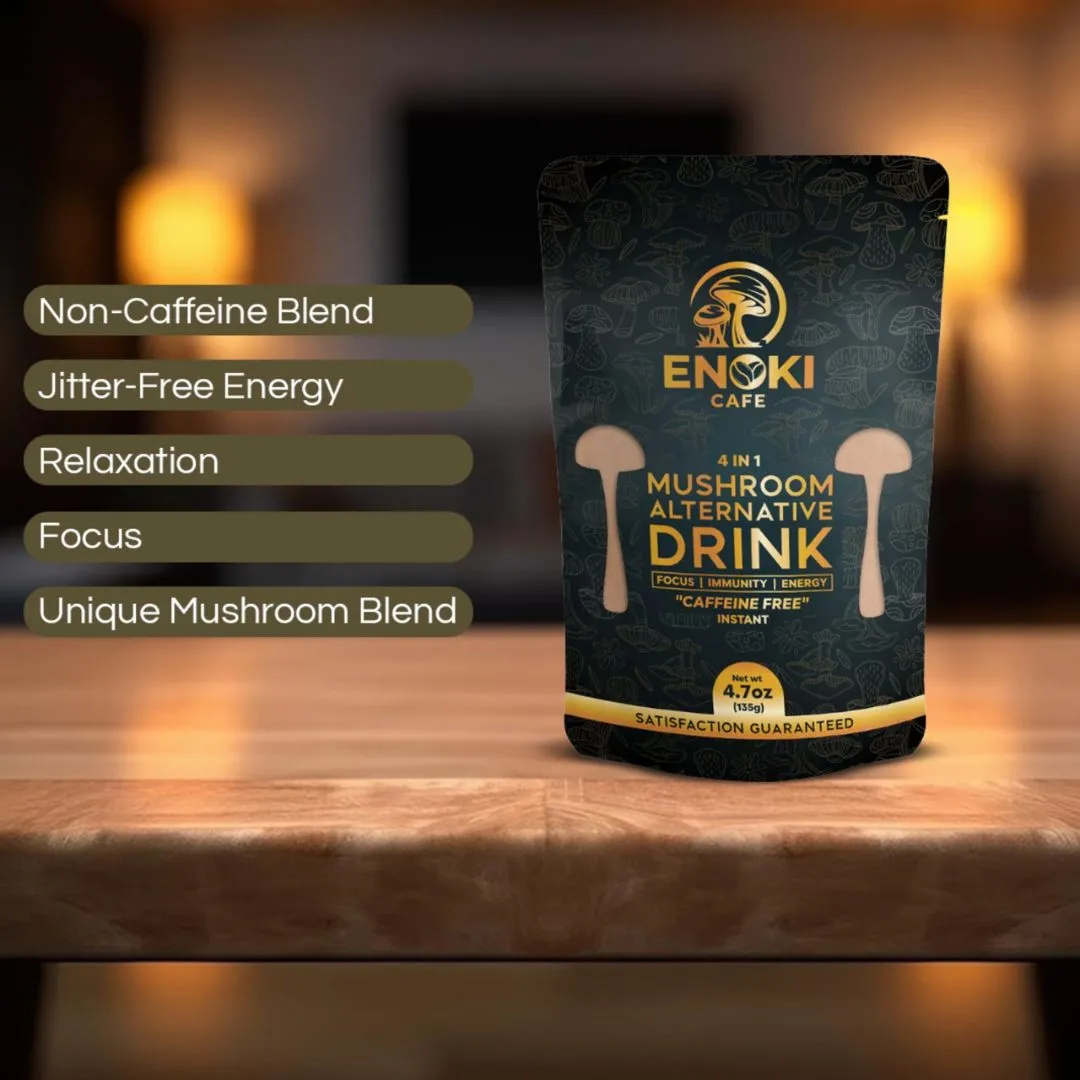 4 in 1 Mushroom Alternative Drink | Caffeine Free (16oz)