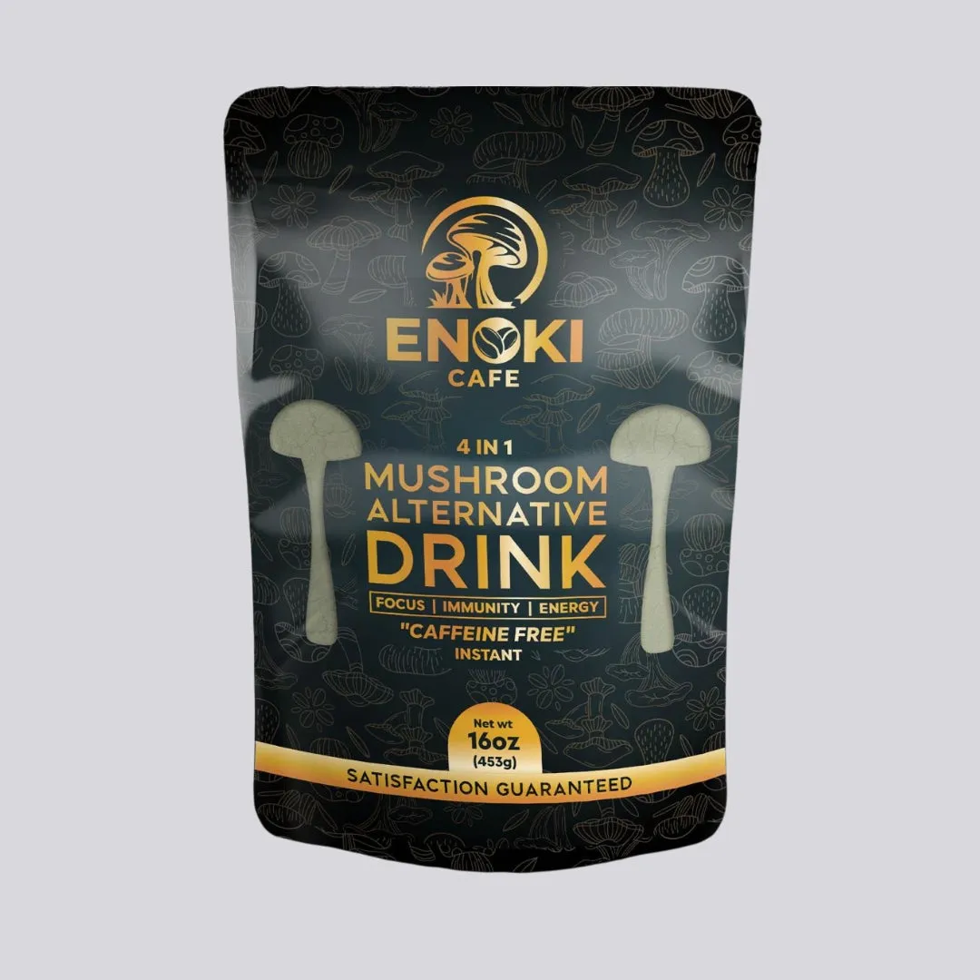 4 in 1 Mushroom Alternative Drink | Caffeine Free (16oz)