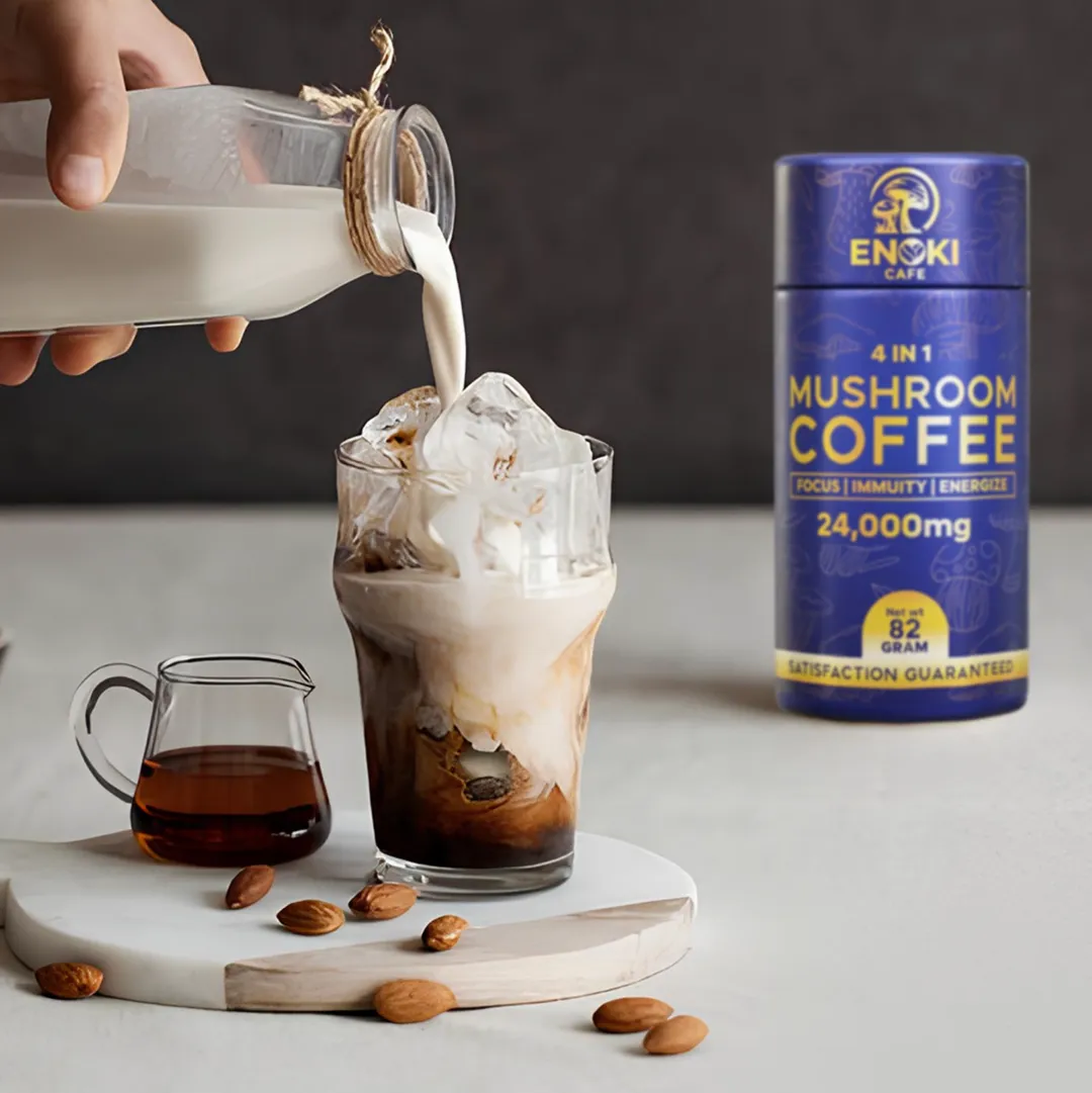 4 in 1 Mushroom Coffee | Low Caffeine (16oz)