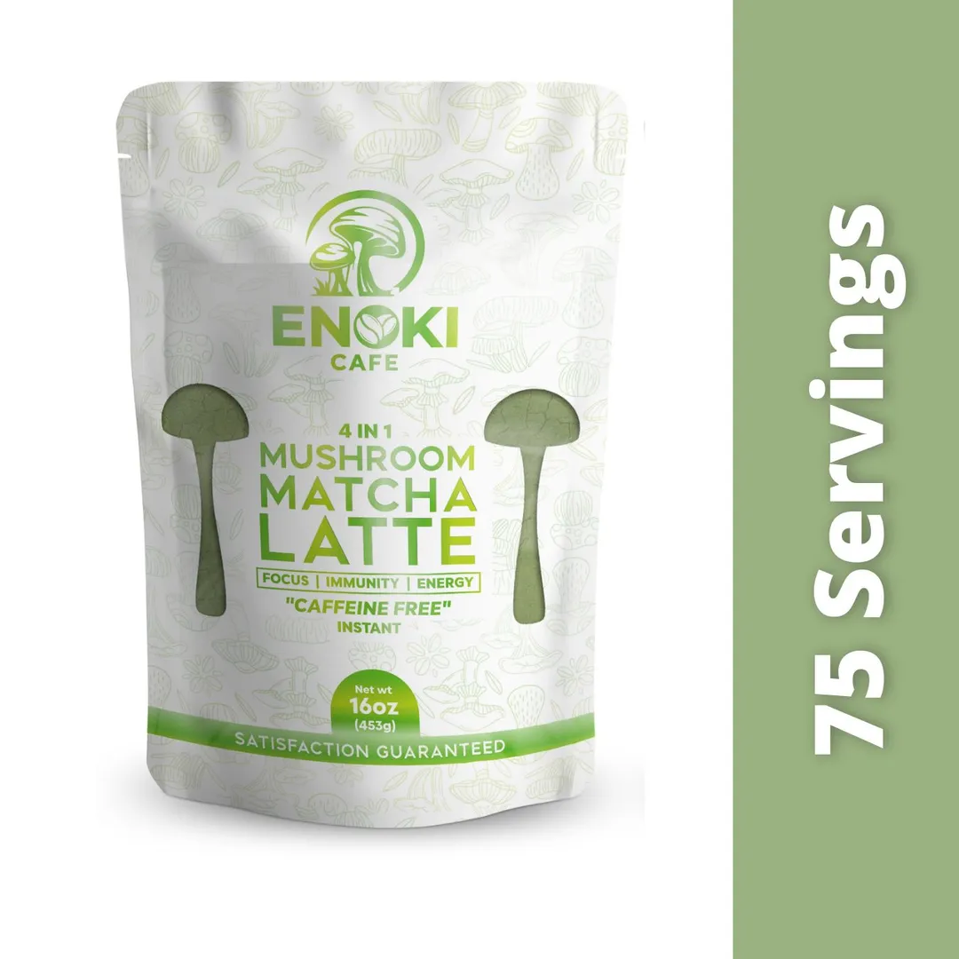 Green Matcha 16oz | Enoki Cafe
