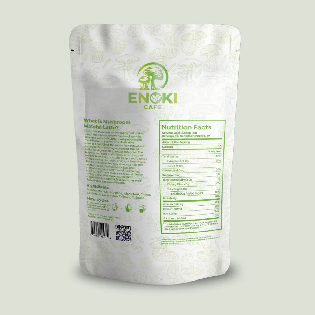 Green Matcha 16oz | Enoki Cafe
