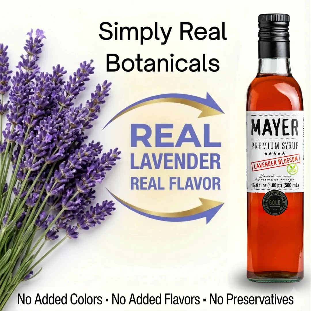 Mayer Premium Hungarian Lavender Blossom Syrup