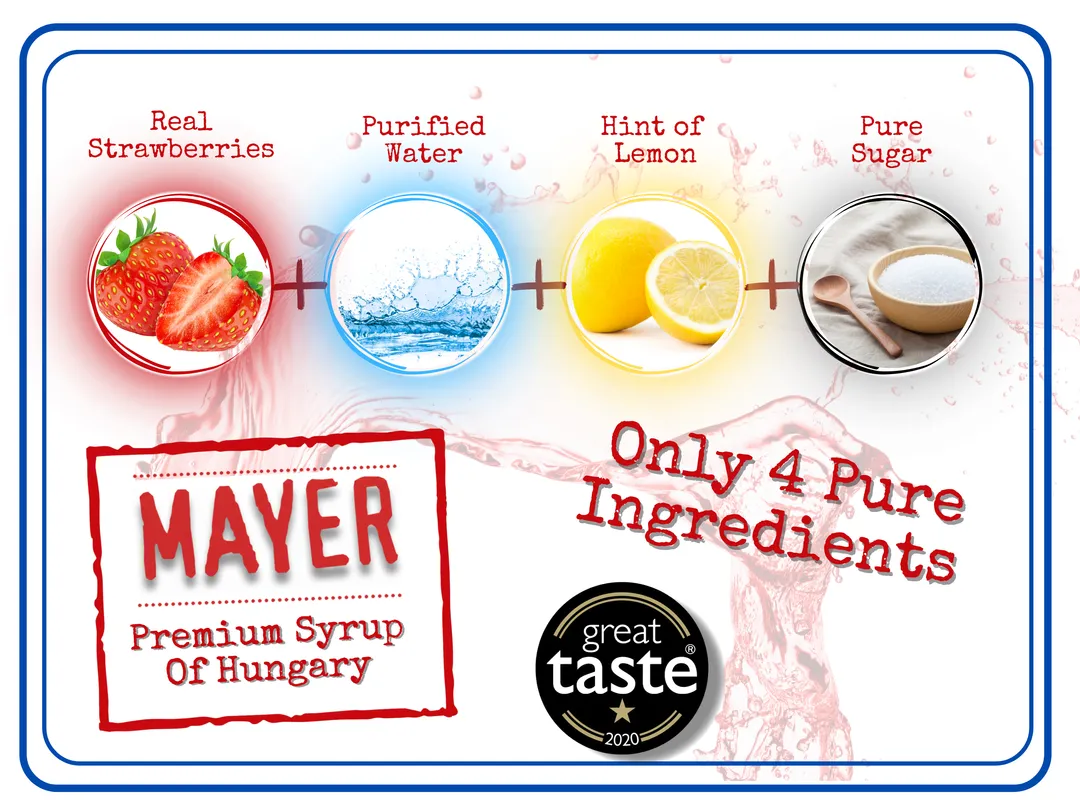 Mayer Premium Strawberry syrup - Award-Winner (500 ml)