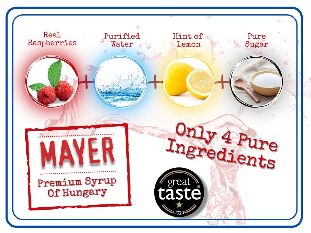 Mayer Premium Hungarian Raspberry Syrup – International Award-Winner
