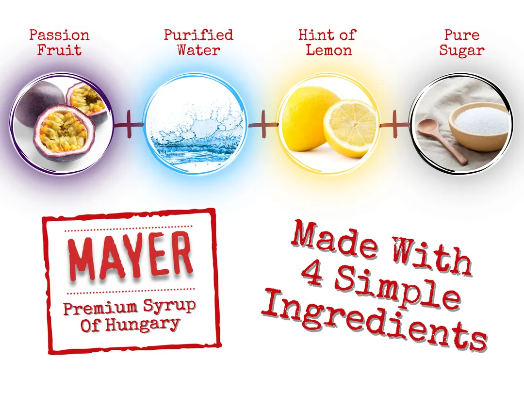 Mayer Premium Tropical Passion Fruit Syrup