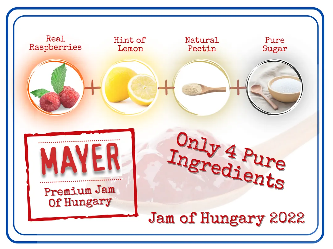 Mayer Premium Hungarian Raspberry Jam (378 g)