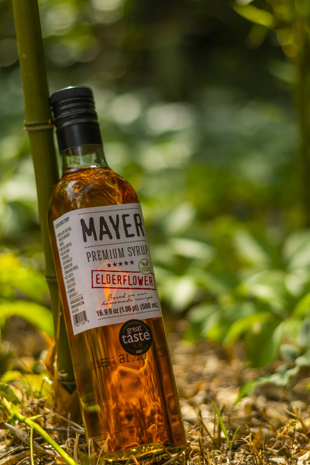 Mayer Hungarian Premium Elderflower syrup - Made with all Real Fruit + 3 natural ingredients - International Award - Winner (500 ml)