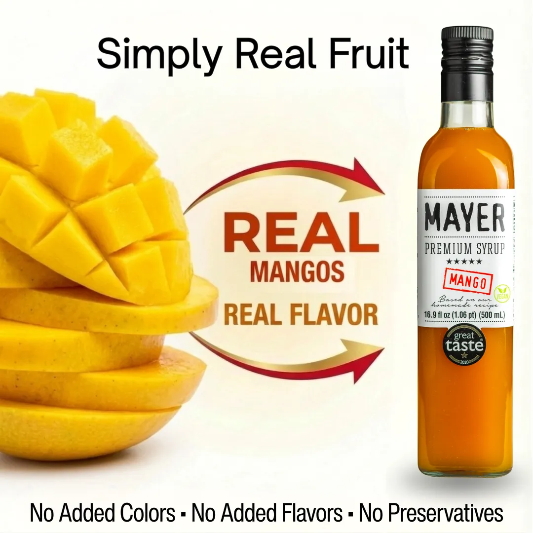 Mayer Premium Mango syrup - Award-Winner, Handcrafted (500 ml)