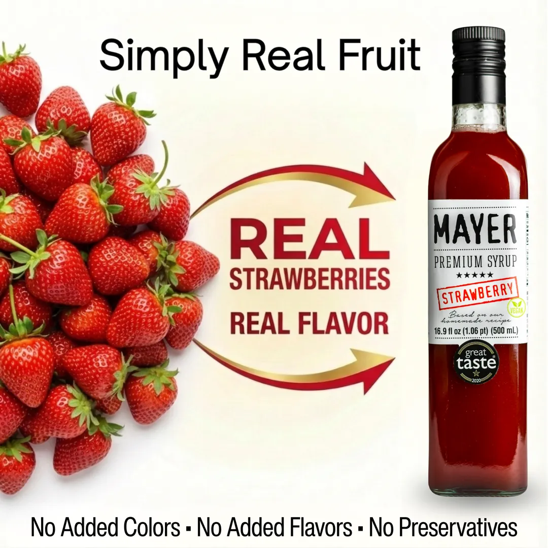 Mayer Premium Strawberry syrup - Award-Winner (500 ml)