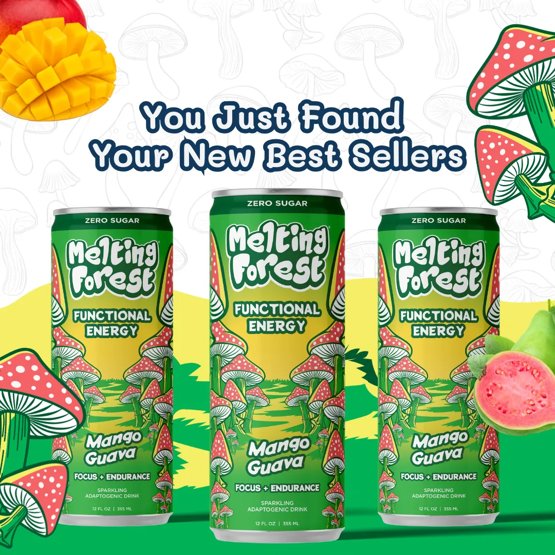 Melting Forest Energy Sparkling Water – Mango Guava