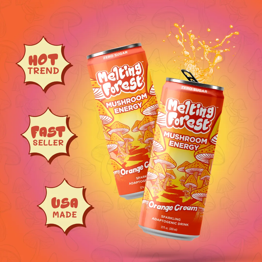 Melting Forest Energy Sparkling Water – Orange Cream