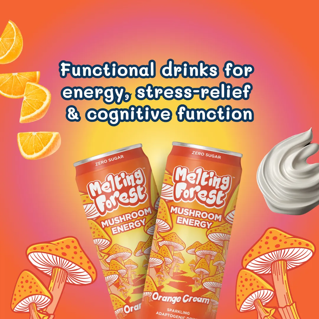 Melting Forest Energy Sparkling Water – Orange Cream