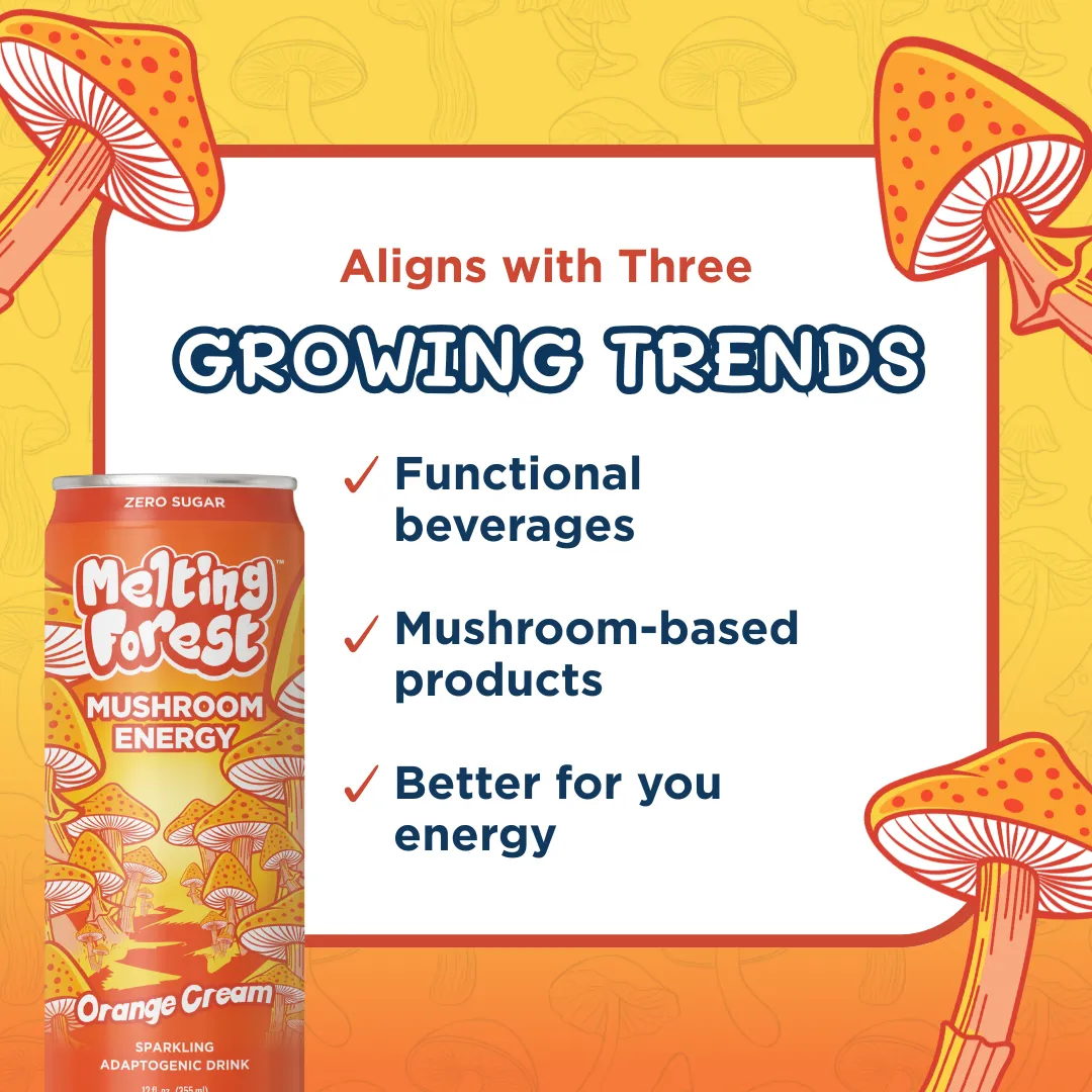 Melting Forest Energy Sparkling Water – Orange Cream