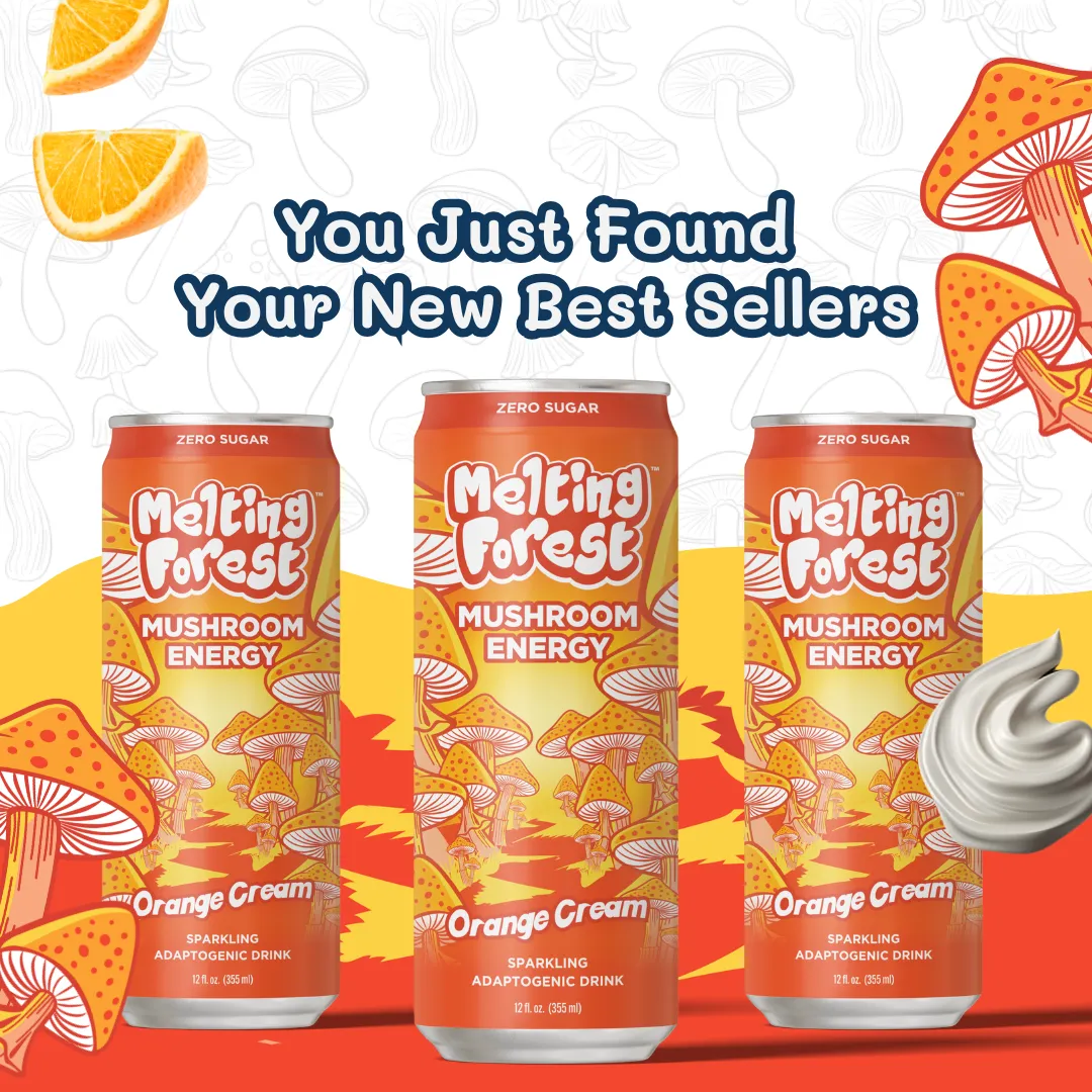 Melting Forest Energy Sparkling Water – Orange Cream