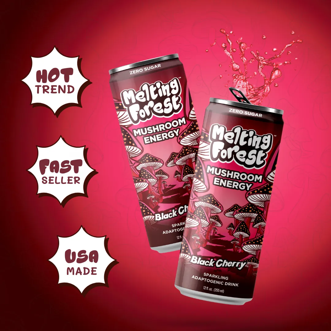 Melting Forest Energy Sparkling Water – Black Cherry