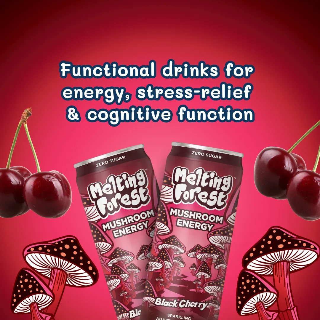 Melting Forest Energy Sparkling Water – Black Cherry