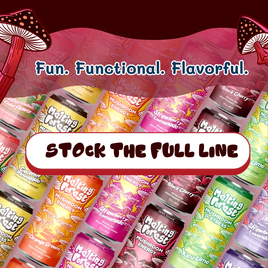 Melting Forest Energy Sparkling Water – Black Cherry