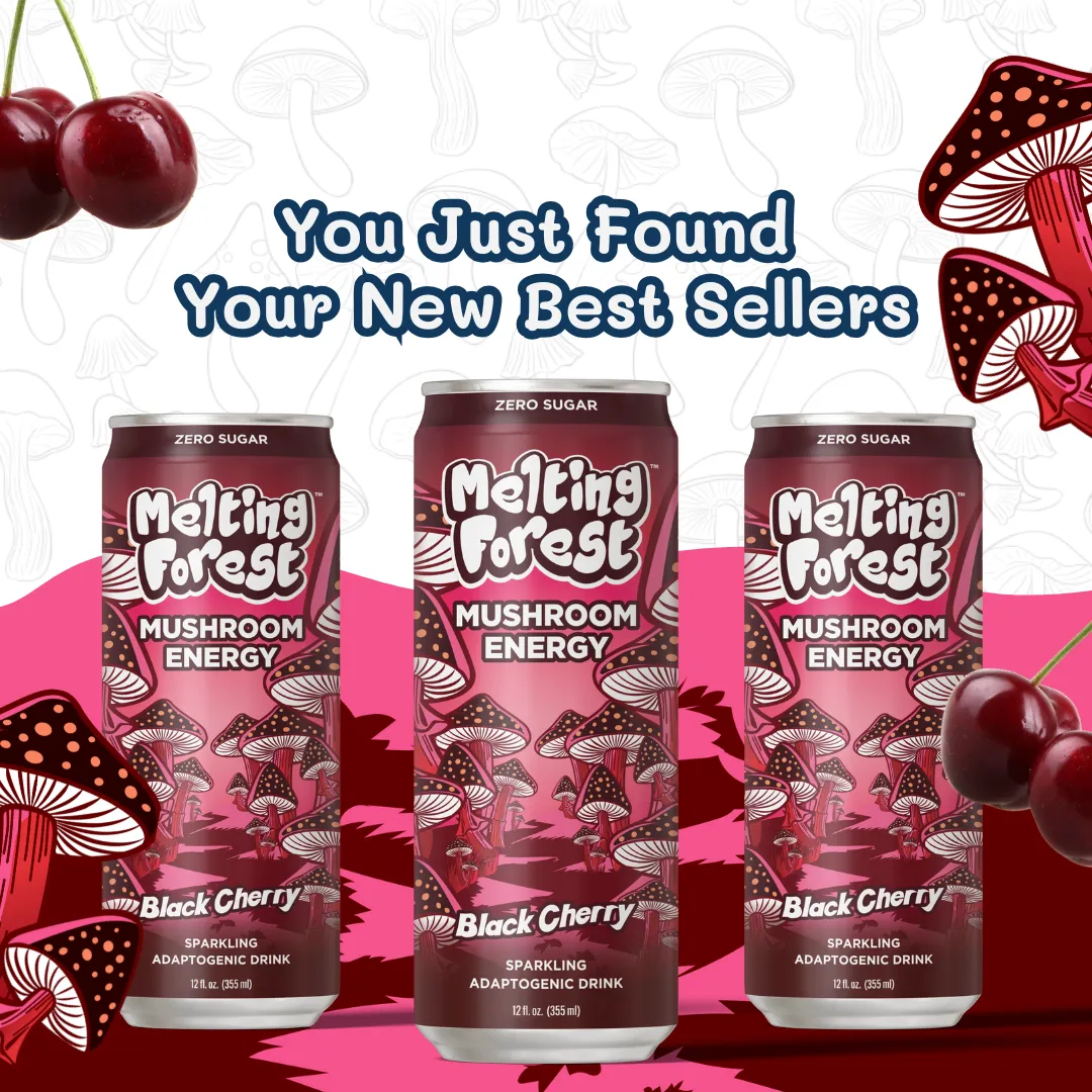 Melting Forest Energy Sparkling Water – Black Cherry