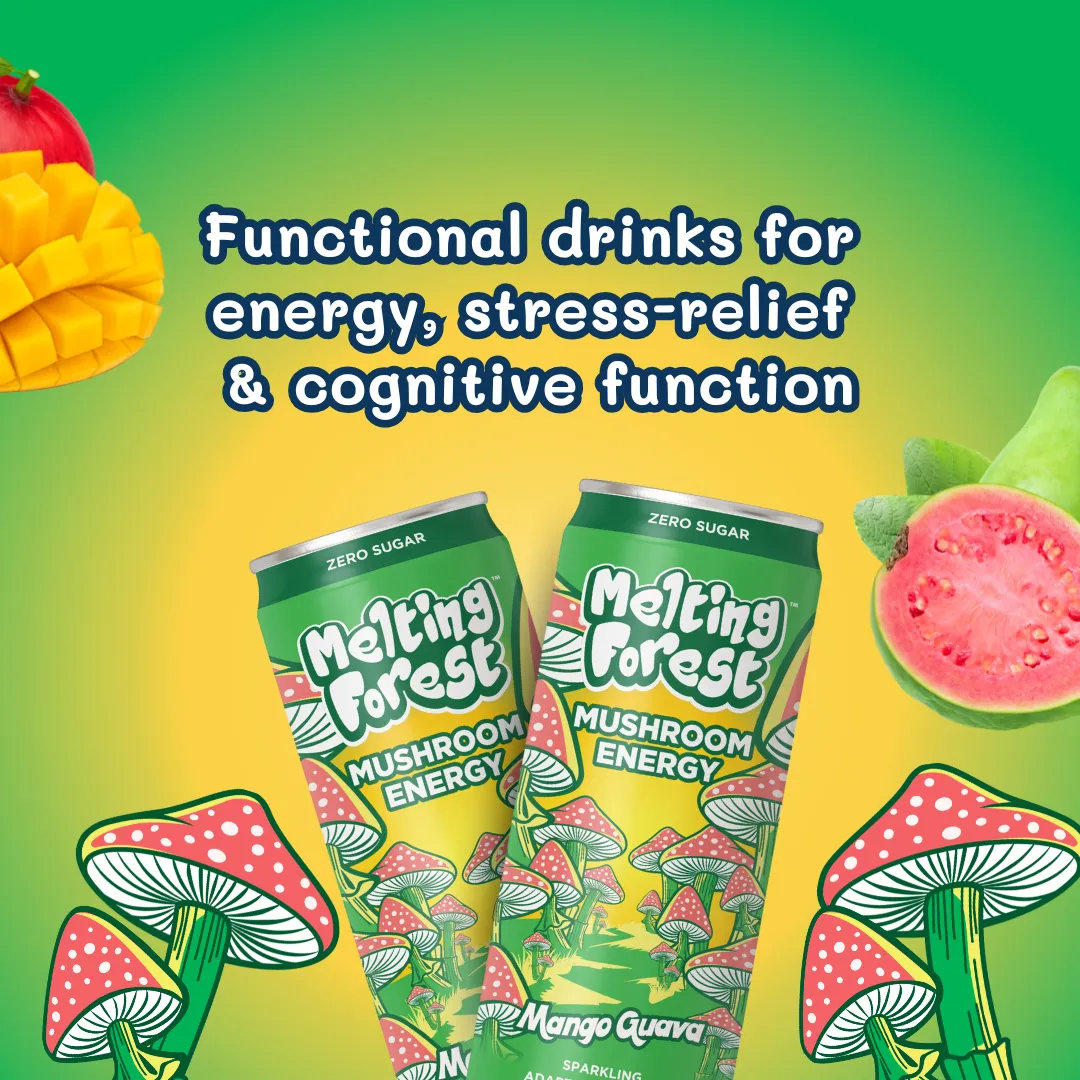 Melting Forest Energy Sparkling Water – Mango Guava