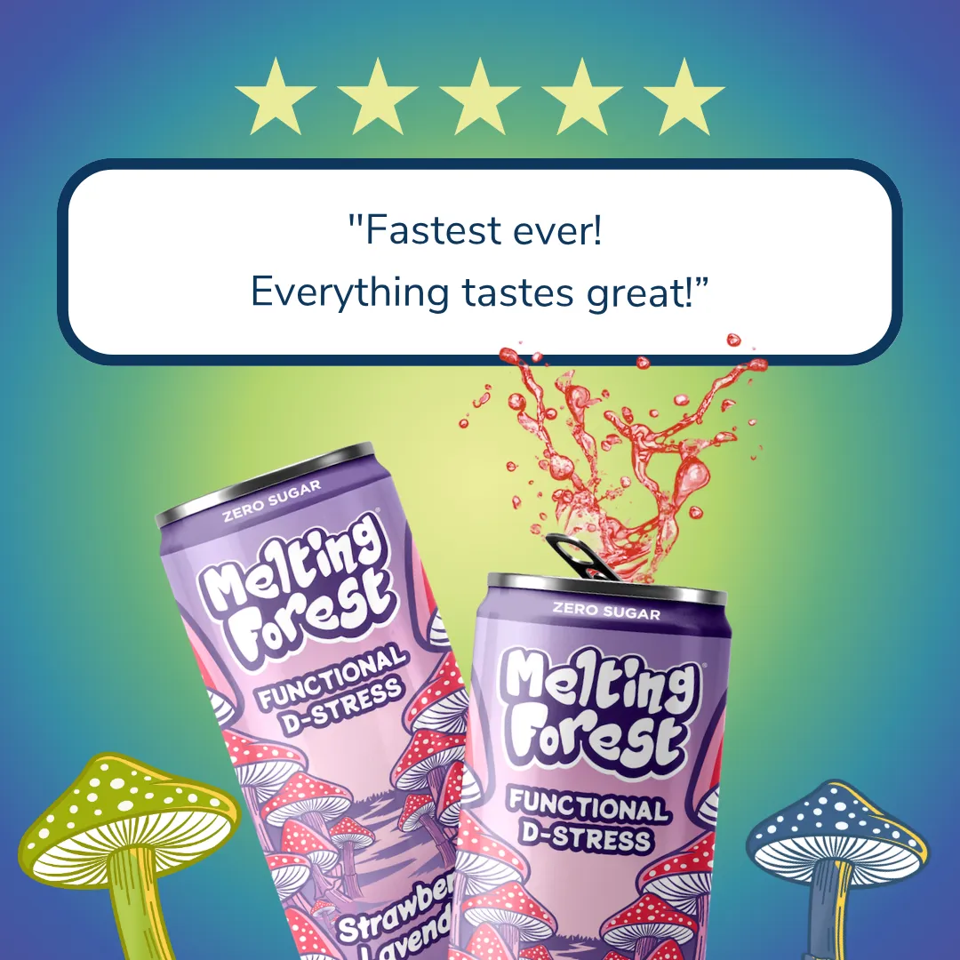Melting Forest D-Stress Sparkling Water – Variety Pack