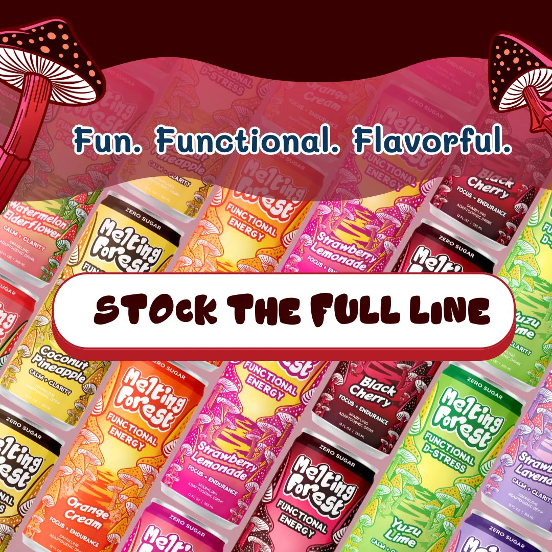 Melting Forest Energy Sparkling Water – Black Cherry