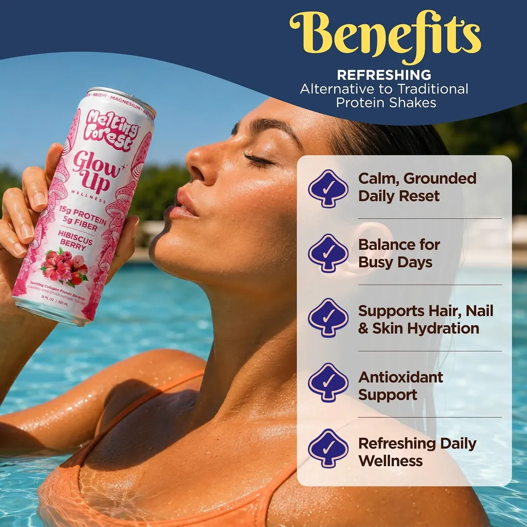 Melting Forest Glow Up Sparkling Collagen Protein – Variety Pack