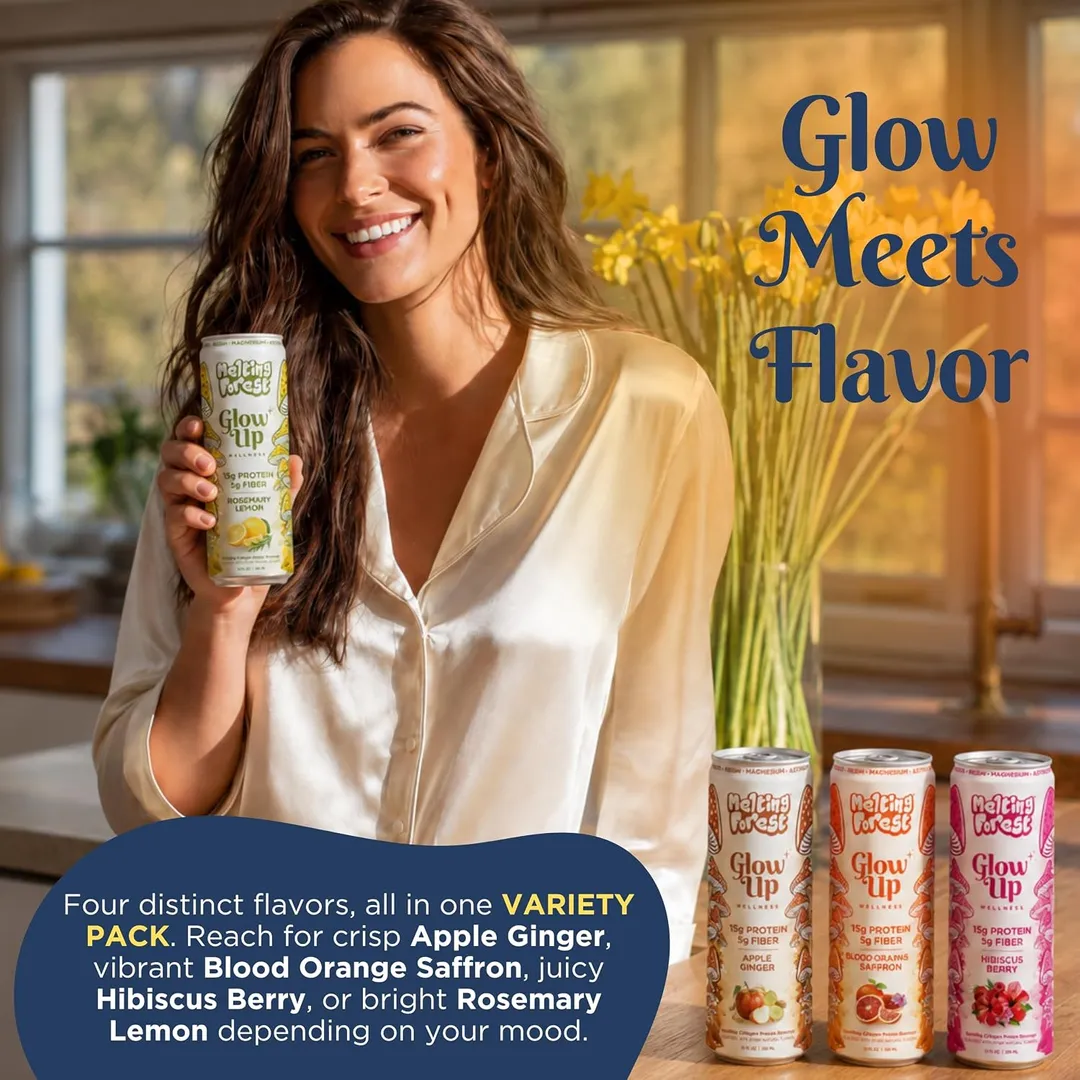 Melting Forest Glow Up Sparkling Collagen Protein – Variety Pack