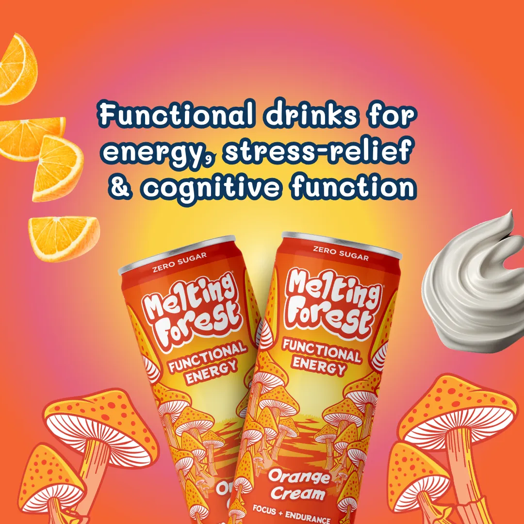 Melting Forest Energy Sparkling Water – Orange Cream