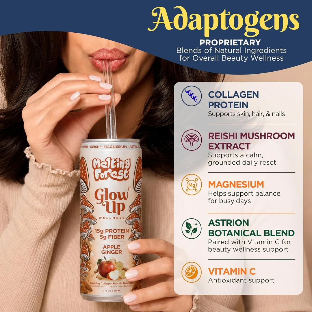 Melting Forest Glow Up Sparkling Collagen Protein – Variety Pack