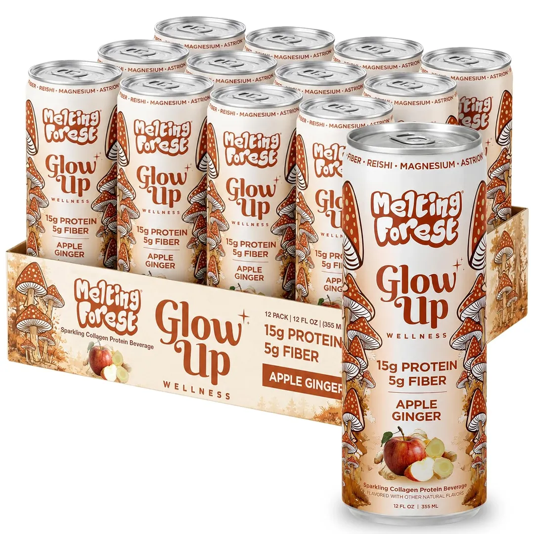 Melting Forest Glow Up Sparkling Collagen Protein – Apple Ginger