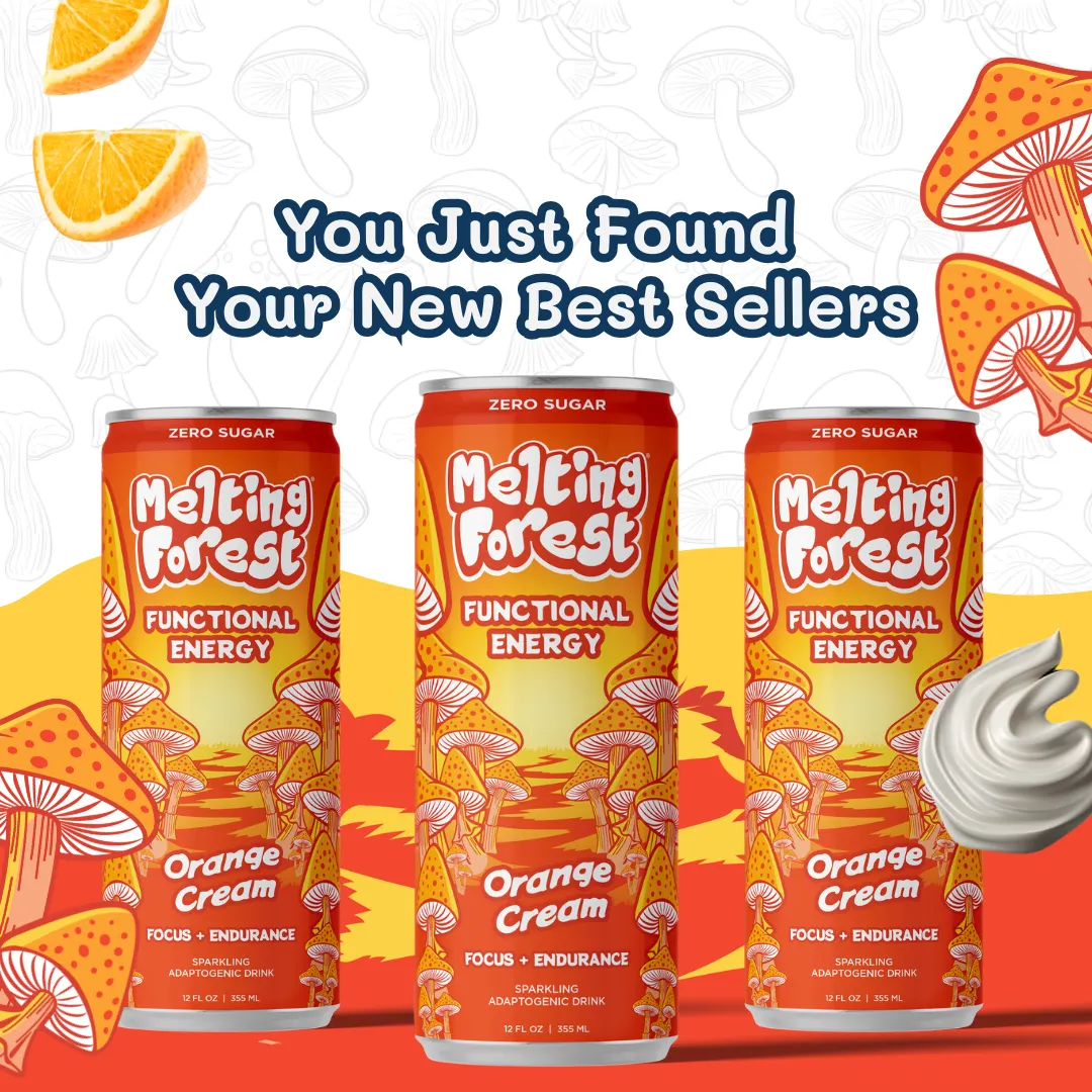 Melting Forest Energy Sparkling Water – Orange Cream