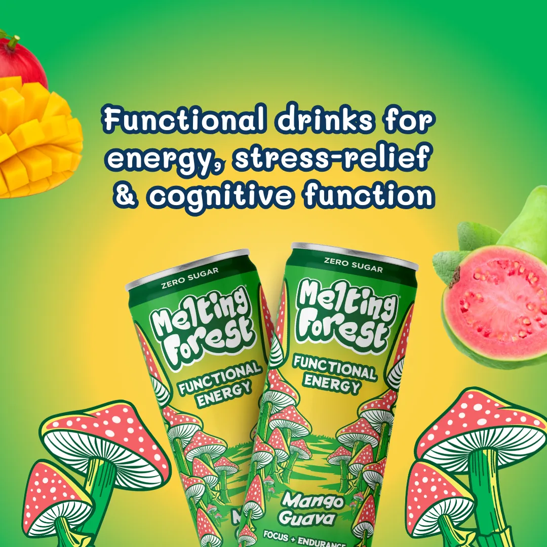 Melting Forest Energy Sparkling Water – Mango Guava
